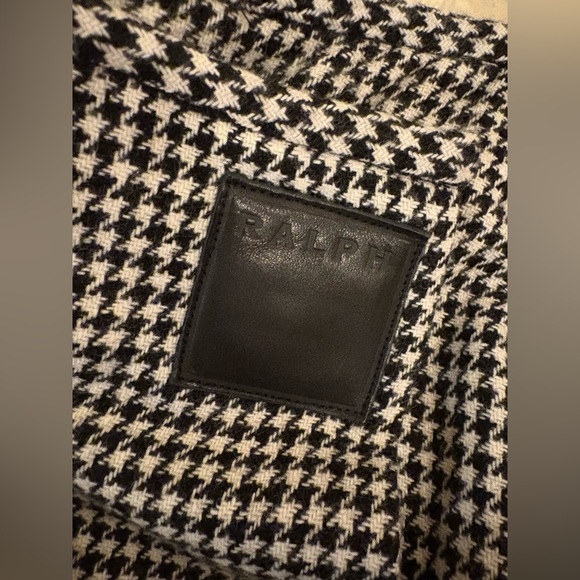 Ralph Lauren Wool Midi Maxi Skirt 12 Houndstooth A-Line Equestrian Wrap Vintage - Picture 7 of 11